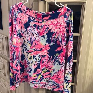 Lilly Pulitzer Large long sleeve top. EUC! Worn 1X